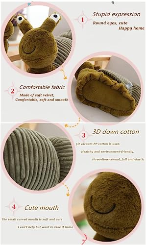 NatureMan Cute Snail Plush Toy Dolls, Soft Snail Stuffed Animals Gifts for Kids (28cm)