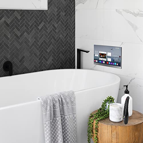 Soulaca 22 inch Smart LED Mirror TV for Bathroom,1080P Waterpoof with Wi-Fi and Bluetooth,Built-in Alexa,Integrated with Speaker,SS215U22-E015 2023 Model