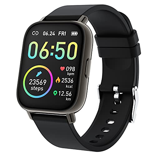 Smart Watch, Fitness Tracker 1.69" Touch Screen Fitness Watch with Heart Rate Sleep Monitor, Step Counter for Men Women Activity Trackers IP68 Waterproof Smartwatch Sports for iOS Android