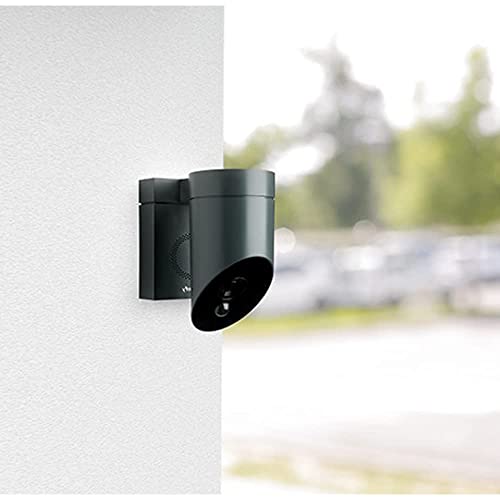 Somfy 2401563A Outdoor HD Camera for Home Security Systems - Smart Device with Integrated App and Simple Installation, Anthracite Grey
