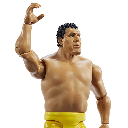 WWE Action Figure Andre the Giant WrestleMania Basics, Posable 6-inch Collectible for Ages 6 Years Old & Up, HKP85