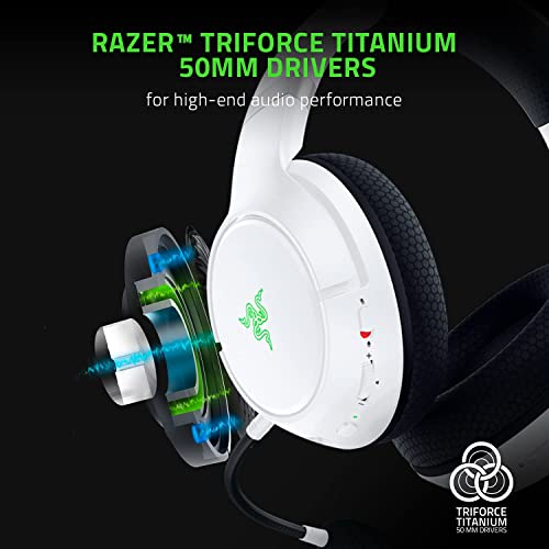 Razer Kaira Pro - Wireless Headset for Xbox Series X and Mobile Xbox Gaming (TriForce Titanium 50 mm Drivers, HyperClear Supercardioid Mic, Dedicated Mobile Mic) Mercury White