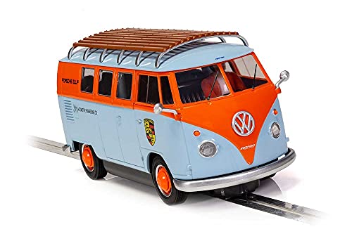 Scalextric C4217 VW T1b Microbus - ROFGO Gulf Collection - JW Automotive, Orange/Blue