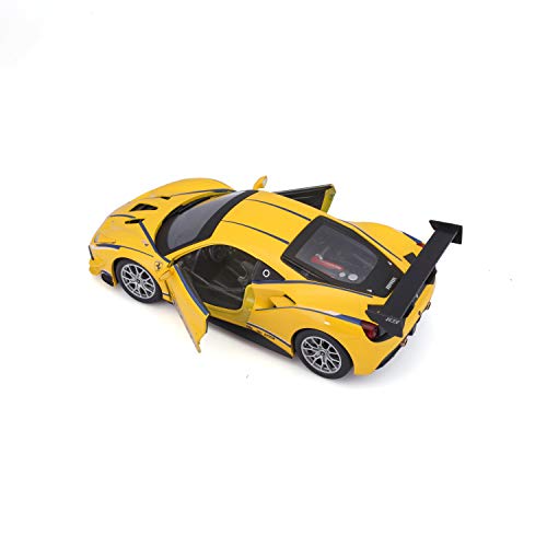 Bburago 18-26307 Ferrari Racing 488 Challenge 1:24 Scale Die-Cast Collectible Car, Yellow