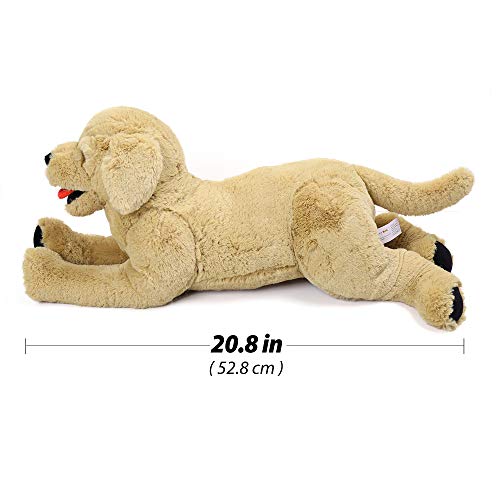 LotFancy Dog Stuffed Animals Plush 53 cm, Soft Cuddly Golden Retriever Plush Toys, Large Stuffed Dog, Puppy Dog Stuffed Animals, Gift for Kids Pets Girls, Christmas Toys