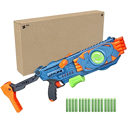 NERF Elite 2.0 Flipshots Flip-16 Blaster with 16 Dart Barrels That Flip to Double Your Firepower, 16-Dart Capacity, 16 Elite Darts