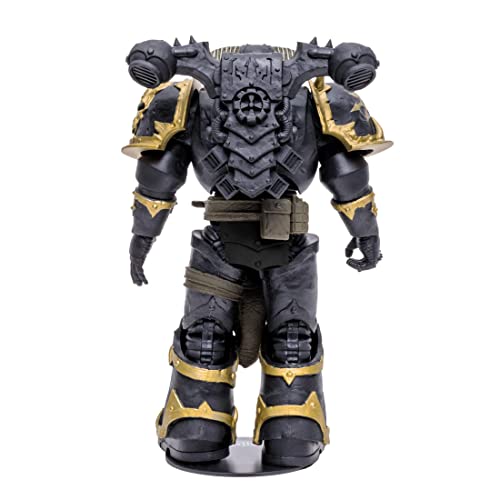 McFarlane Toys, Warhammer 40000 Chaos Space Marine Action Figure with 22 Moving Parts, Collectible Warhammer Figure with collectors stand base– Ages 12+