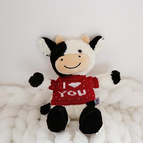 NatureMan 9inch Cow Plush Stuffed Animal,Cute Soft Cow Stuffed Plush Toy,Great Birthday Gifts for Boys Girls …