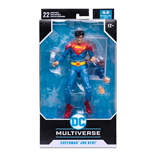 McFarlane Toys, DC Multiverse Future State Superman Jonathan Kent 7-inch Action Figure, Collectible DC Superman Figure with Unique Collector Character Card – Ages 12+