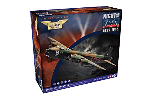 Corgi AA39504 Aviation Archive Short Stirling 'Gremlin Teaser' die cast Model, Multi-Color