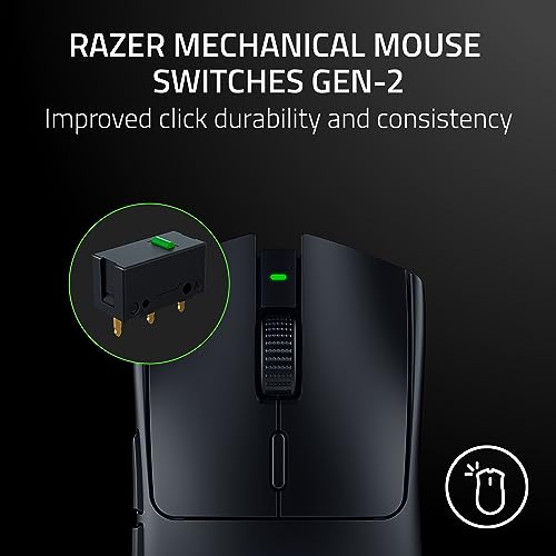 Razer Viper V3 HyperSpeed - Wireless Esports Mouse (Focus Pro 30K Optical Sensor, Up to 280 hours of Battery Life, Mechanical Mouse Switches Gen-2, 4000 Hz Wireless Polling Rate) Black