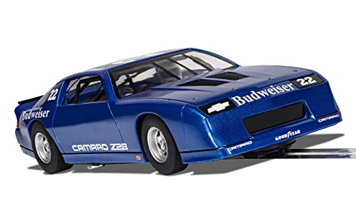 Scalextric C4145 Chevrolet Camaro IROC-Z - Blue Car - USA/Classic