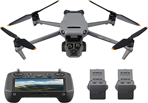 DJI Mavic 3 Pro Cine with the DJI RC Pro (high-bright screen), Flagship Triple-Camera Drone, Tri-Camera Apple ProRes Support with 1TB of storage, Three Intelligent Flight Batteries and more