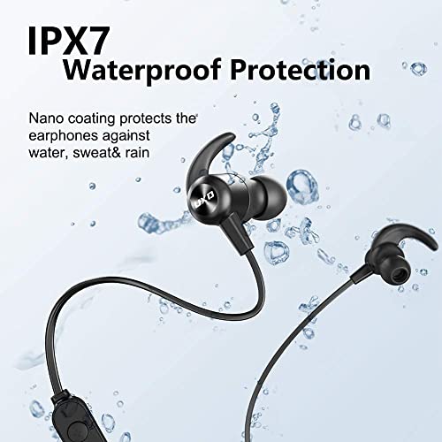 UXD Bluetooth Headphones, Upgraded Wireless Headphones with CVC8.0 Mic, 20Hrs Playtime, IPX7 Waterproof, Bluetooth 5.0, Magnetic In-Ear Earbuds for Running,Cycling,Gym