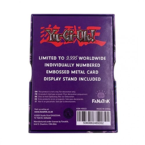 Yu-Gi-Oh! Limited Edition Metal God Card The Dark Magician