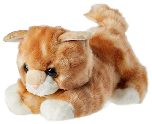 AURORA World 60467 MiYoni Tots Tabby Cat Plush Toy (Orange) & MiYoni 8-inch Siamese Soft Toy 10814 Brown and Beige