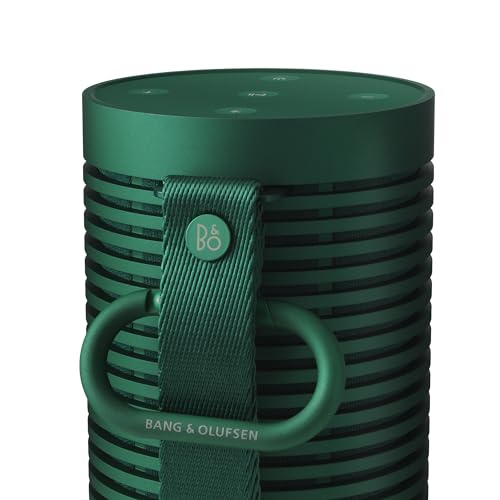 Bang & Olufsen Beosound Explore - High-end Wireless Portable Bluetooth Speaker for Outdoor, Home and Travel, 360 Degree IP67 Waterproof Speaker with Playtime Up to 27 Hours - Green