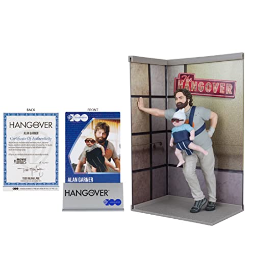 McFarlane Toys The Hangover Movie Maniacs Alan Garner Action Figure - Relive Vegas Debauchery with Limited Edition 6” Figure and Hidden Surprises!