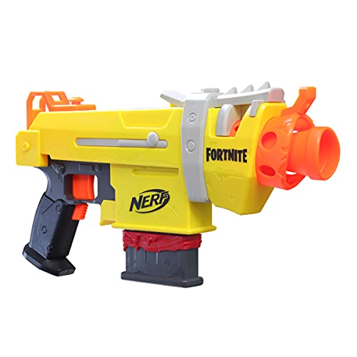 Nerf Fortnite SMG-L Motorized Blaster - Includes 3 Targets - with 6-Dart Clip Magazine and 6 Nerf Elite Darts