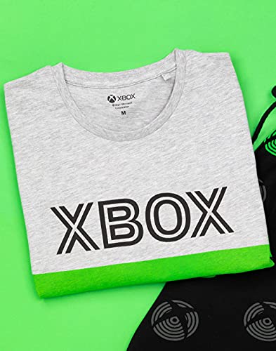 Xbox Pyjamas For Men | Adults Green Black T-Shirt & Shorts Gamer Pjs | Game Console Merchandise Gifts XL