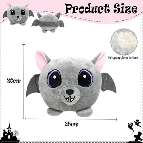 Aisszhao Halloween Stuffed Doll,20cm Bat Monster Plush Pillow Doll Halloween Dolls Plush Doll,Scary Role Plushie Super Soft Cartoon Character Pillow, Stuffed Toys for Kids Birthday