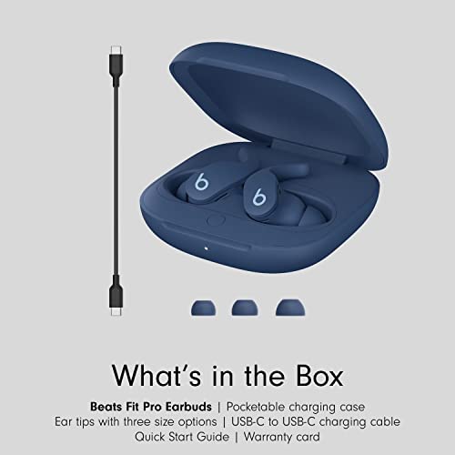 Beats Fit Pro – True Wireless Noise Cancelling Earbuds – Active Noise Cancelling - Sweat Resistant Earphones, Compatible with Apple & Android, Class 1 Bluetooth®, Built-in Microphone – Tidal Blue