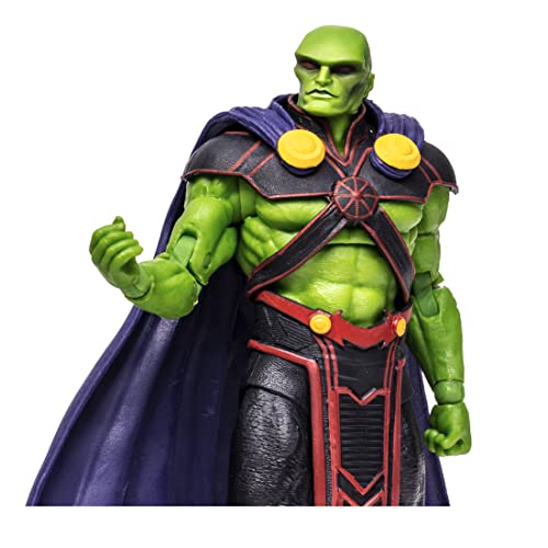 McFarlane Toys, DC Multiverse Martian Manhunter 7-inch Action Figure with 22 Moving Parts, Collectible DC Rebirth Figure with Unique Collector Character Card – Ages 12+