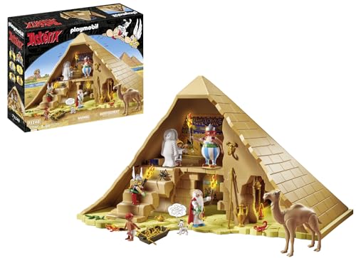 Playmobil 71148 Asterix: Pyramid of the Pharaoh, asterix collection play figures, Obelix, educational toy, fun imaginative role-play, playset suitable for children ages 5+[Exclusively on Amazon]
