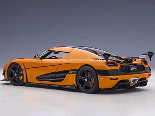 Koenigsegg Agera RS Cone Orange with Black Carbon Accents 1/18 Model Car by Autoart 79023