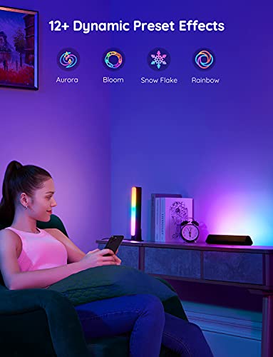 Govee LED Light Bars, Smart WiFi RGBIC TV Backlight, Gaming Lights with Scene and Music Modes, Play Light Bar for PC, TV, Room Decoration, Work with Alexa & Google Assistant