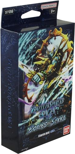 Bandai | Battle Spirits Saga: Bodies of Steel Starter Deck [ST06] | Trading Card Game | Ages 9+ | 1+ Players | 30+ Minutes Playing Time