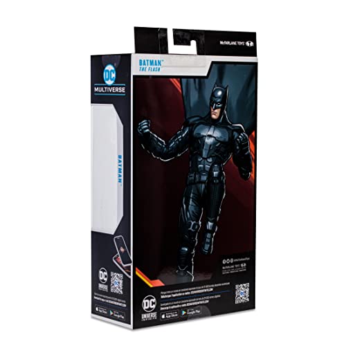 McFarlane Toys, DC Multiverse 7-inch Batman Action Figure, Collectible DC The Flash Movie Figure with Unique Collector Character Card – Ages 12+