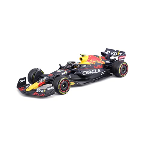 Bburago F1 Red Bull RB18 (2022) 1 43 scale model car, 11 Sergio Perez, with driver, hard case (18-38062P), assorted colors