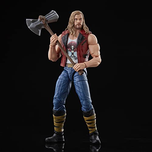 Marvel Hasbro Legends Thor: Love and Thunder Ravager Thor Action Figure 15-cm Collectible Toy, 1 Accessory, 1 Build-A-Figure Part, Multicolor (F1408)