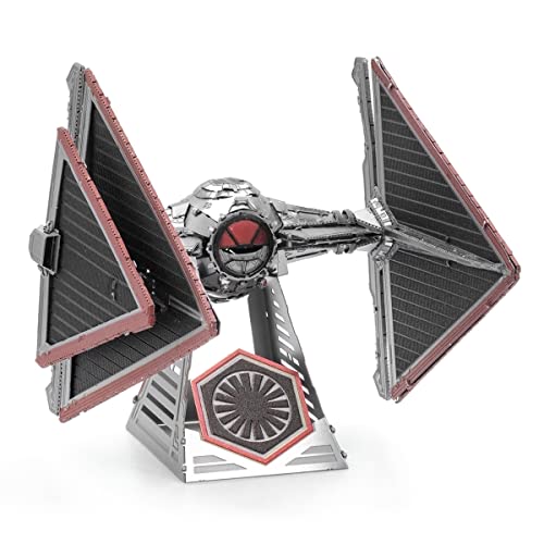 Fascinations Metal Earth Star Wars Rise of Skywalker Sith Tie Fighter 3D Metal Model Kit Bundle with Tweezers