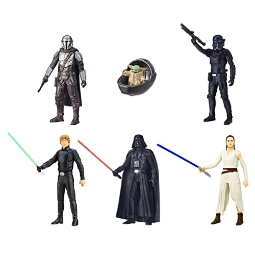 Star Wars Darth Action Figure Set of 6 For 4+ Years kids - 6 Inch (15.2cm)