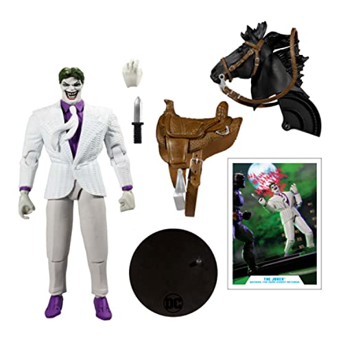 McFarlane Toys, 7-Inch DC Dark Knight Returns The Joker Action Figure with 22 Moving Parts, Collectible DC Figure with Unique Collectible Character Card – Ages 12+