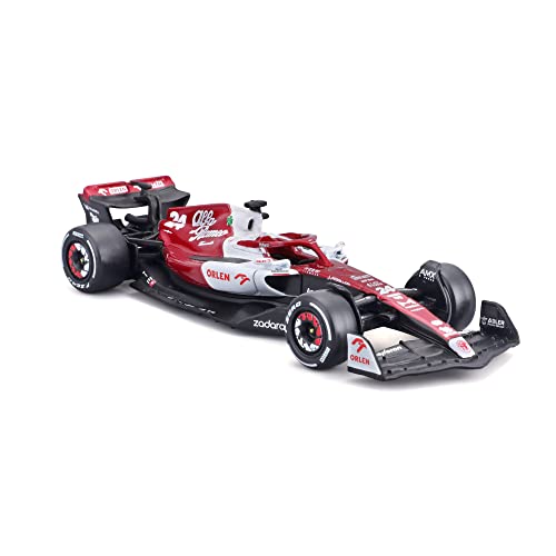 Bburago B18-38067Z Formula 1 ALFA Romeo F1 Team ORLEN C42 (2022) ZHOU 1:43 Scale Die-Cast Collectible Race Car, Assorted Colours