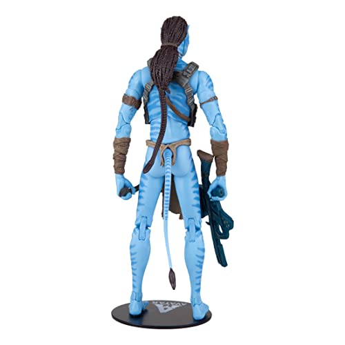 McFarlane Toys , Disney Avatar, World of Pandora 7-inch Jake Sully (Reef Battle) Classic Avatar Movie Action Figure with 22 Moving Parts, Disney Toys Collectible Figure with Collectors Stand, Ages 12+