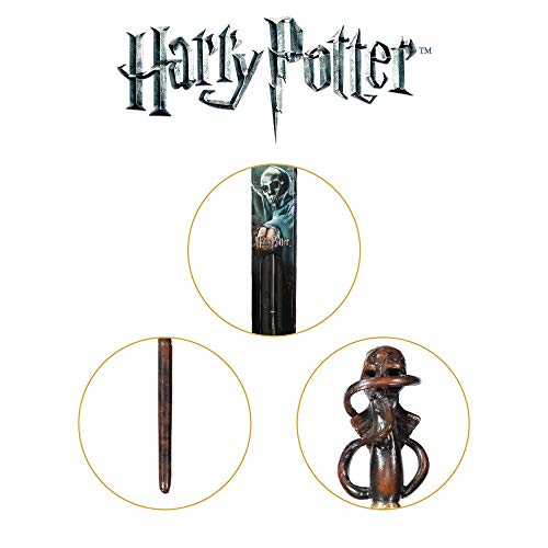 The Noble Collection - Death Eater Swirl Wand In A Standard Windowed Box - 14in (35cm) Wizarding World Wand - Harry Potter Film Set Movie Props Wands