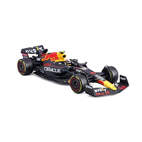 Bburago F1 Red Bull RB18 (2022) 1 43 scale model car, 11 Sergio Perez, with driver, hard case (18-38062P), assorted colors