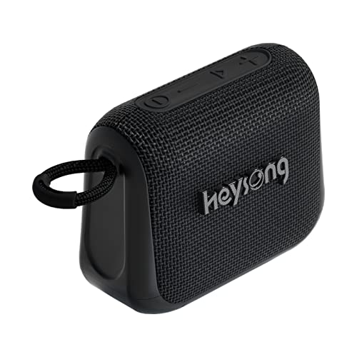 HEYSONG Waterproof Bluetooth Speaker, Portable Wireless Shower Speakers With Wireless Stereo Sound, IPX7, 24-Hour Playtime, BassUp Speaker Bluetooth For Bedroom Accessories, Gifts for Men