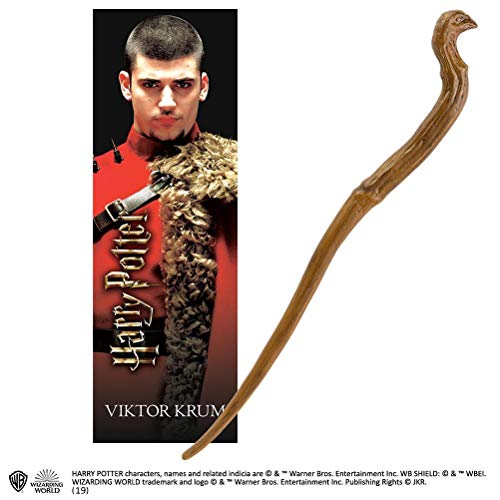 The Noble Collection Official Harry Potter - Victor Krum Wand With Bookmark