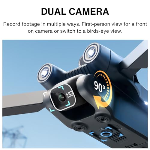 Jinsoku S150 Foldable Drone, 2K Camera Quality For Adults & Kids, 36 Mins Long Flight Time, FPV Professional RC Quadcopter with Brushless Motor, 5G WIFI, 2 Batteries, Easy to Use For Beginners