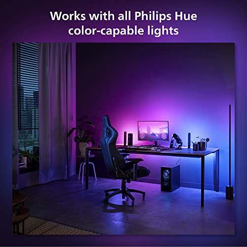 Philips Hue Play Gradient PC Lightstrip [for 32 - 34 Inch Screens] LED Smart Lighting. Sync for Entertainment, Gaming and Media