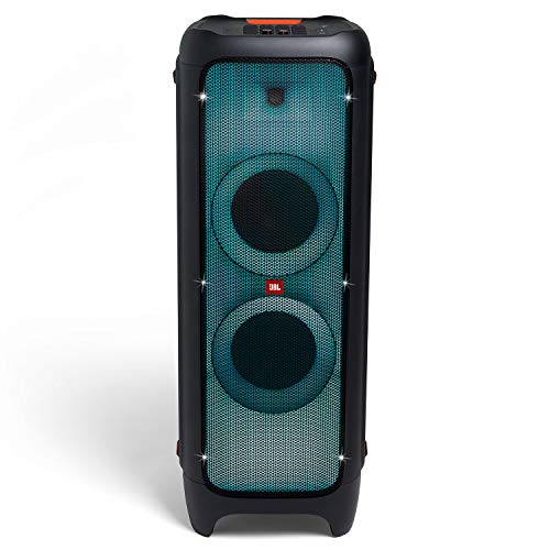 JBL PartyBox 1000 - High power bluetooth speaker with light effects, USB playback and mic/guitar inputs, in black with a full multicolour panel