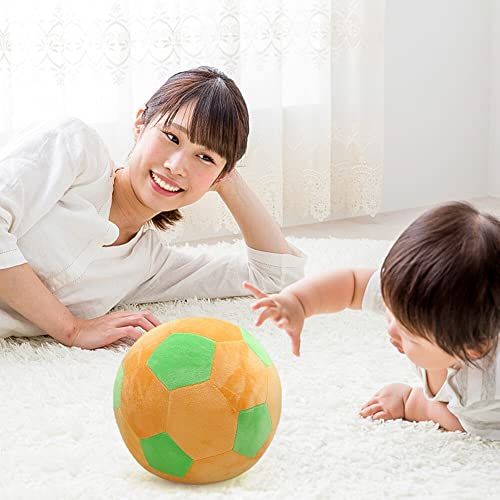 Plush Football Toy, Soft Fluffy Stuffed Football Plush Toy Soccer Ball Soft Pillow Gift Sports Toy The for Children Kids Boy Girl Baby,30cm