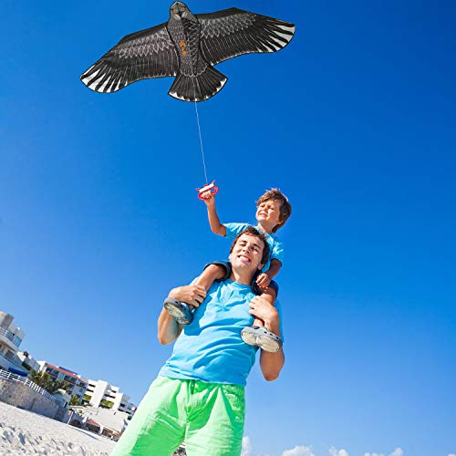 Large Eagle Bird Kite for Children & Adults - Huge Wingspan and Lifelike Design - Easy to Assemble & Fly - Superb Outdoor Toy - Makes a Great Gift or Stocking Filler