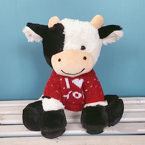 NatureMan 9inch Cow Plush Stuffed Animal,Cute Soft Cow Stuffed Plush Toy,Great Birthday Gifts for Boys Girls …