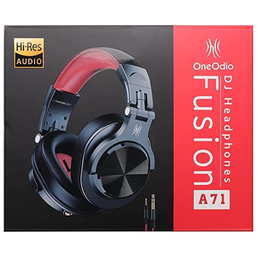 OneOdio DJ Headphones, Over Ear Headphones for Studio Monitoring and Mixing, Professional Headset with Stereo Bass Sound, Foldable Headphones Suitable for Electric Drum Keyboard Guitar Amplifier